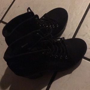 Black Laced Up Heels